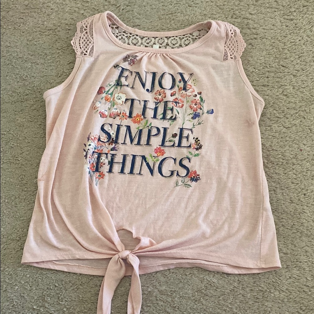 Floral Pink Sleeveless Top